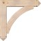Ekena Millwork Thorton Arts and Crafts Smooth Bracket w/ Offset Brace, Douglas Fir, 7 1/2"W x 36"D x 36"H BKT0806X36X36THR03SDF - alternate 4